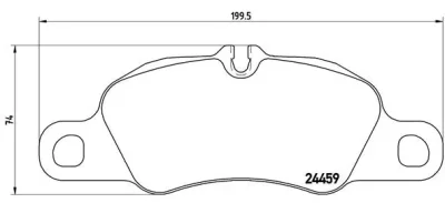 P 65 019 BREMBO Комплект тормозных колодок, дисковый тормоз