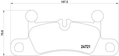 P 65 027 BREMBO Комплект тормозных колодок, дисковый тормоз