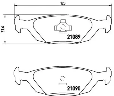 P 71 003 BREMBO Комплект тормозных колодок, дисковый тормоз