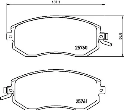 P 78 021 BREMBO Комплект тормозных колодок, дисковый тормоз