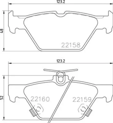 Комплект тормозных колодок, дисковый тормоз BREMBO P 78 026