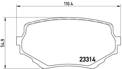 P 79 009 BREMBO Комплект тормозных колодок, дисковый тормоз