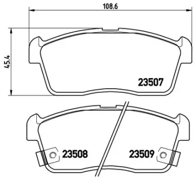 P 79 012 BREMBO Комплект тормозных колодок, дисковый тормоз