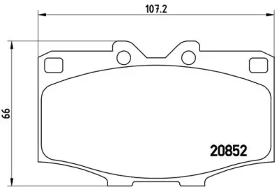 P 83 006 BREMBO Комплект тормозных колодок, дисковый тормоз