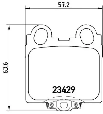 Комплект тормозных колодок, дисковый тормоз BREMBO P 83 045