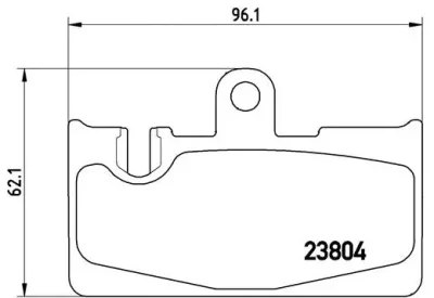 P 83 059 BREMBO Комплект тормозных колодок, дисковый тормоз