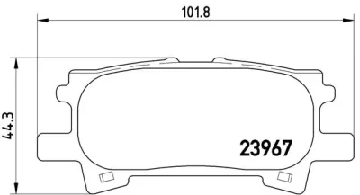 P 83 068 BREMBO Комплект тормозных колодок, дисковый тормоз