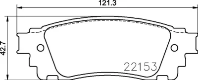 P 83 166 BREMBO Комплект тормозных колодок, дисковый тормоз