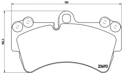 P 85 065 BREMBO Комплект тормозных колодок, дисковый тормоз