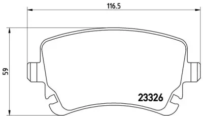 P 85 076 BREMBO Комплект тормозных колодок, дисковый тормоз