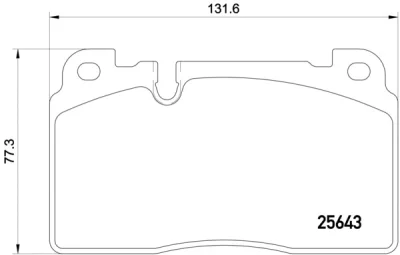 P 85 122 BREMBO Комплект тормозных колодок, дисковый тормоз