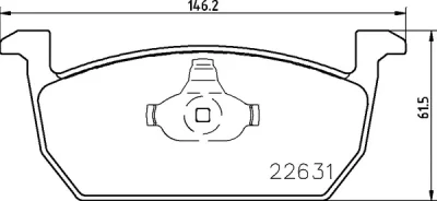 Комплект тормозных колодок, дисковый тормоз BREMBO P 85 167