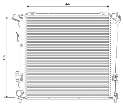 701626 VALEO Радиатор, охлаждение двигателя