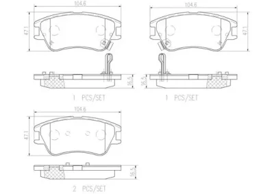 P30027N BREMBO Комплект тормозных колодок, дисковый тормоз