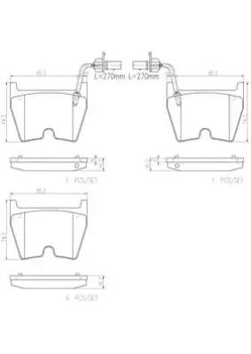 P85078N BREMBO Комплект тормозных колодок, дисковый тормоз