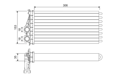 811566 VALEO Теплообменник, отопление салона