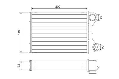 811569 VALEO Теплообменник, отопление салона