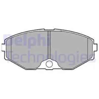 LP1058 DELPHI Комплект тормозных колодок, дисковый тормоз