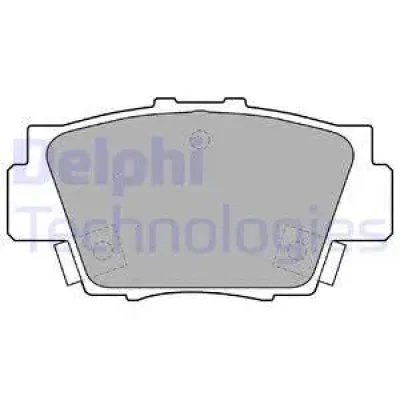 LP1102 DELPHI Комплект тормозных колодок, дисковый тормоз
