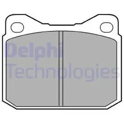 LP117 DELPHI Комплект тормозных колодок, дисковый тормоз