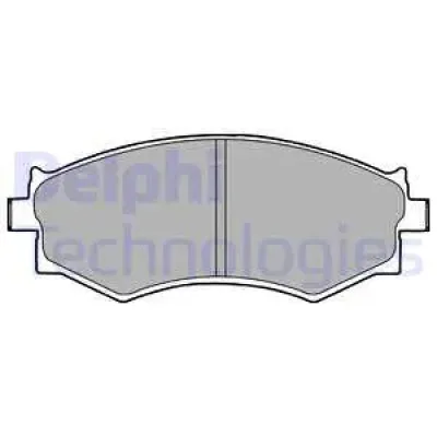 LP1228 DELPHI Комплект тормозных колодок, дисковый тормоз