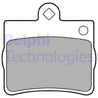 LP1402 DELPHI Комплект тормозных колодок, дисковый тормоз