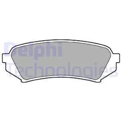LP1438 DELPHI Комплект тормозных колодок, дисковый тормоз