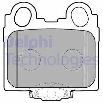 LP1510 DELPHI Комплект тормозных колодок, дисковый тормоз