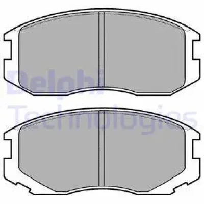 LP1594 DELPHI Комплект тормозных колодок, дисковый тормоз