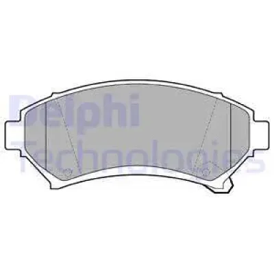 Комплект тормозных колодок, дисковый тормоз DELPHI LP1609