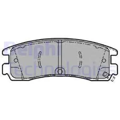 LP1612 DELPHI Комплект тормозных колодок, дисковый тормоз