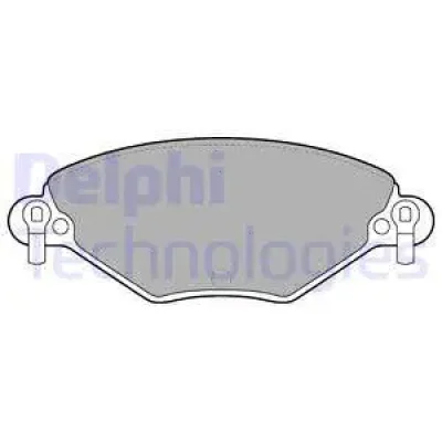LP1654 DELPHI Комплект тормозных колодок, дисковый тормоз