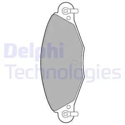 LP1655 DELPHI Комплект тормозных колодок, дисковый тормоз