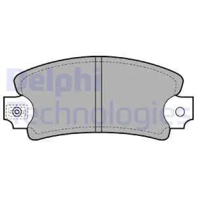 LP171 DELPHI Комплект тормозных колодок, дисковый тормоз