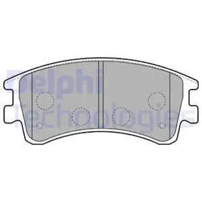 LP1799 DELPHI Комплект тормозных колодок, дисковый тормоз