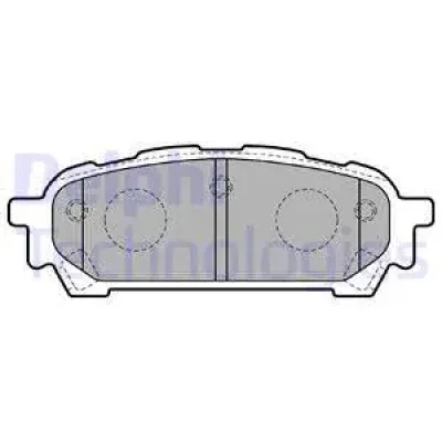 LP1822 DELPHI Комплект тормозных колодок, дисковый тормоз