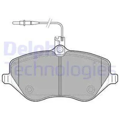 LP1891 DELPHI Комплект тормозных колодок, дисковый тормоз