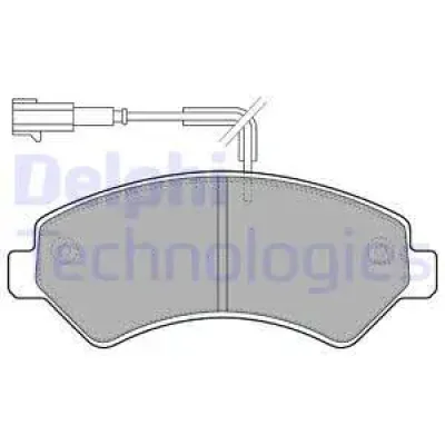 LP1993 DELPHI Комплект тормозных колодок, дисковый тормоз