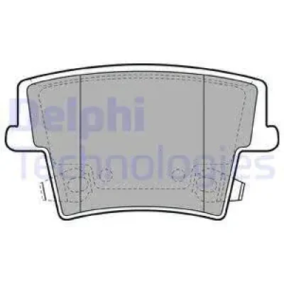 LP2035 DELPHI Комплект тормозных колодок, дисковый тормоз