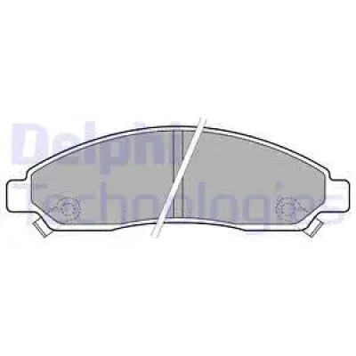 Комплект тормозных колодок, дисковый тормоз DELPHI LP2037