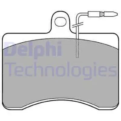 LP210 DELPHI Комплект тормозных колодок, дисковый тормоз