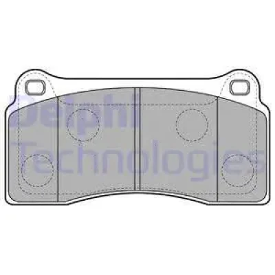 LP2113 DELPHI Комплект тормозных колодок, дисковый тормоз