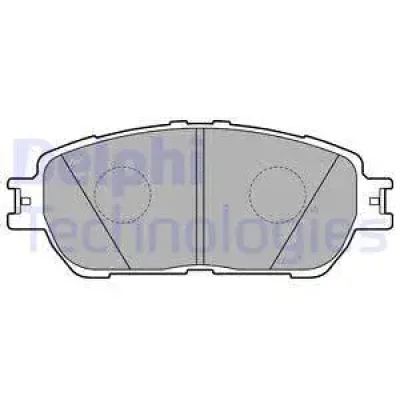 LP2132 DELPHI Комплект тормозных колодок, дисковый тормоз