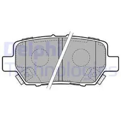 LP2160 DELPHI Комплект тормозных колодок, дисковый тормоз