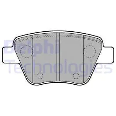 LP2178 DELPHI Комплект тормозных колодок, дисковый тормоз