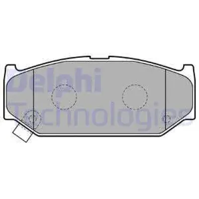 LP2182 DELPHI Комплект тормозных колодок, дисковый тормоз