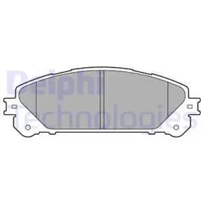 Комплект тормозных колодок, дисковый тормоз DELPHI LP2201