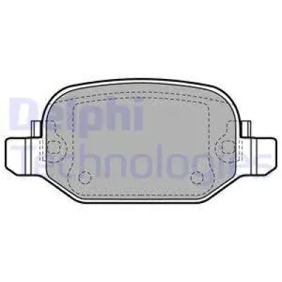 LP2475 DELPHI Комплект тормозных колодок, дисковый тормоз