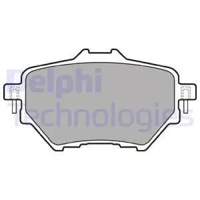 LP2505 DELPHI Комплект тормозных колодок, дисковый тормоз