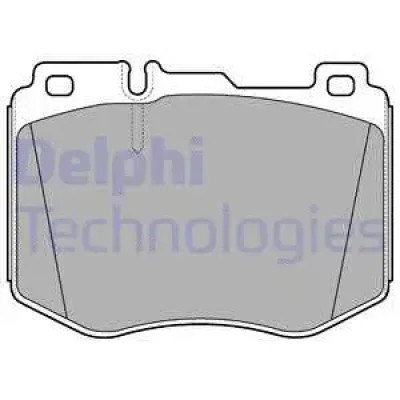 Комплект тормозных колодок, дисковый тормоз DELPHI LP3172